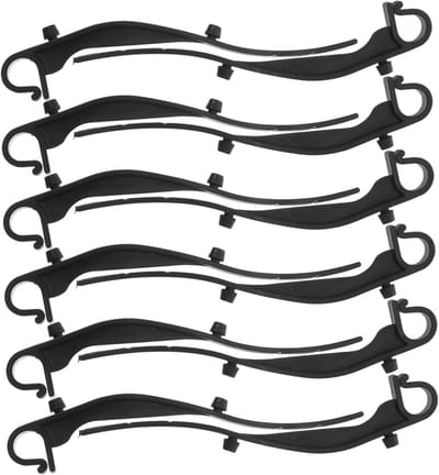 Gootbeugelbevestigingen - Gootclips Gaasclips - Dakgoten Onderhouden - Weerbestendig Ontwerp - 16.20X3.20X0.80CM - Zwart