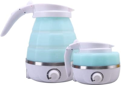 Elektrische Waterkoker - Reiskoker Mini - Water Koken - Opvouwbaar Ontwerp - 600ml - Oranje