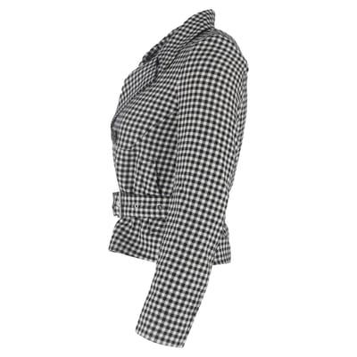 MCQ by Alexander McQueen geruite blazer van zwart-wit katoen