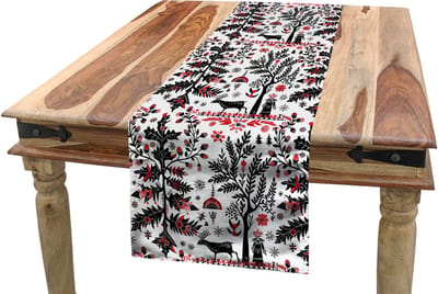 New Bed Kerstmis Scandi Kerst Vibe Print Accent Rechthoekige Tafelrunner, 40cm x 180cm