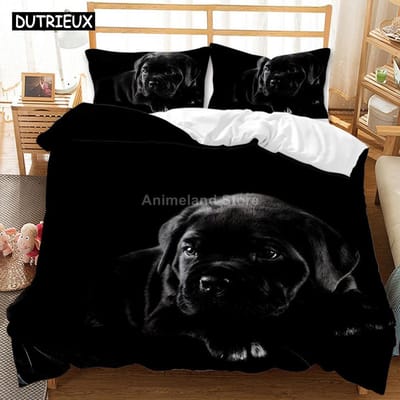 Prachtige Hond Dalmatiër Beddengoed Set 3d Luxe Dekbedovertrek Sets Dekbed Bedlinnen Queen King Eenpersoons Maat Zwart Wit Dier Huisdier EU single(135x200cm)