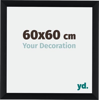 Your Decoration - Fotolijst 60x60 cm - Aluminium - Zwart Geborsteld - Tucson