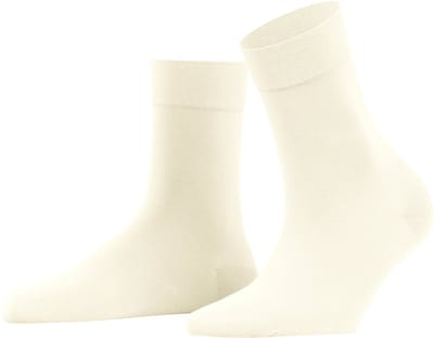FALKE Fine Softness lichte gevoel elegant materiaal halfdoorzichtig 50 DEN sokken dames wit - maat 35-38