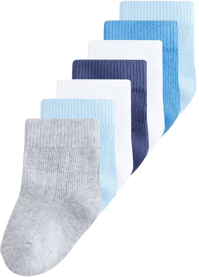 Next - Jongens - Verpakking van 7 paar babysokken - Blauw