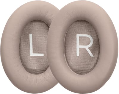kwmobile 2x oorkussens geschikt voor Bose QuietComfort 45 / QC45 / SC - Earpads voor koptelefoon in beige