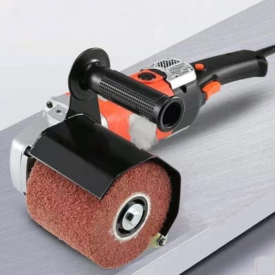 Satijnen machine - Borstel schuurmachine - Buiten renovaties - Variabel toerental - 1580 Watt - Rood en zwart