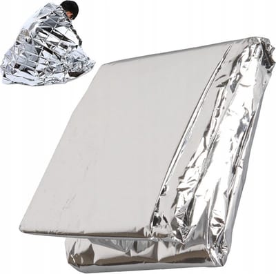ER4 Thermische Reddingsdeken – Reddingsmat van Folie 130x210 cm voor Noodsituaties