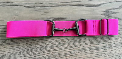 Paardrijriem - Roze - Zwart - Trensriem - Paardrij Riem - Paardrijden - Riemen