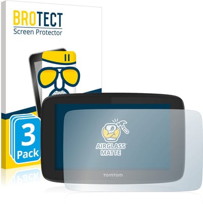 BROTECT - Screenprotector voor TomTom Go Professional 520 - Folie Beschermfolie Beschermglas matte 3 Stuks