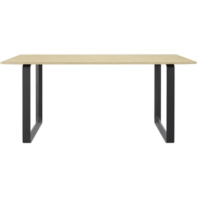 Muuto - 70/70 tafel - eiken - zwart - S - beige