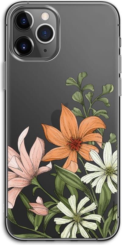 Case Company® - Hoesje geschikt voor iPhone 11 Pro hoesje - Floral bouquet - Soft Cover Telefoonhoesje - Bescherming aan alle Kanten en Schermrand