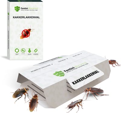 Kakkerlakkenval (20 stuks) – Zonder gif | Professionele lijmval tegen kakkerlakken | Fentini Biocontrol