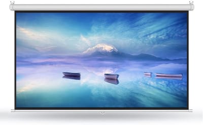 Projectiescherm - Beamer schermen - Thuisbioscoop presentaties - Automatisch vergrendelmechanisme - 100 inch - Wit