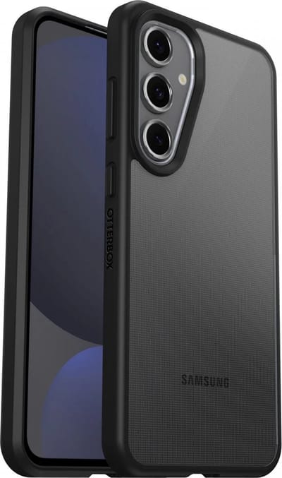 OtterBox React Geschikt voor Samsung Galaxy S24 FE 5G - Back Cover Hoesje - Zwart Transparant