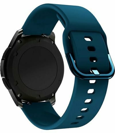 By Qubix - 22mm - Siliconen sportband - Zee blauw - geschikt voor Huawei Watch 3 / 4 / 5 (pro) - 46mm & geschikt voor Huawei Watch GT / GT 2 / GT 3 (pro) / GT 4 (pro) / GT 5 (pro) / GT 6 (pro) 46mm / Ultimate / Ultimate 2