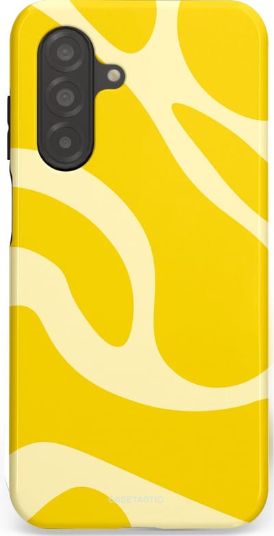 Casetastic Hoesje Geschikt voor Samsung A26 - Stijlvolle Beschermende Duo-layer Case - Citroen Gele Zonnestraal