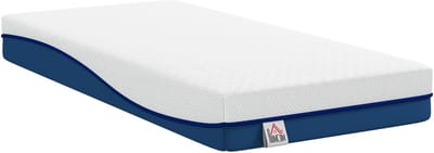 HOMCOM Matras - Gebreide stof, traagschuim met gel - 190 x 90 x 20 cm - Blauwgroen