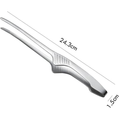 BBQ Tangen Koreaanse Barbecue Clips Roestvrij Staal Keukenaccessoires Koken Buiten Grillen Anti-aanbak Steak Tang Bakgereedschap white