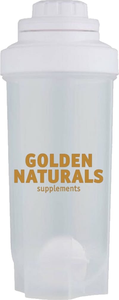 Golden Naturals Shakebeker 700 ml – Lekvrije Shaker met shakerbal – BPA-vrij