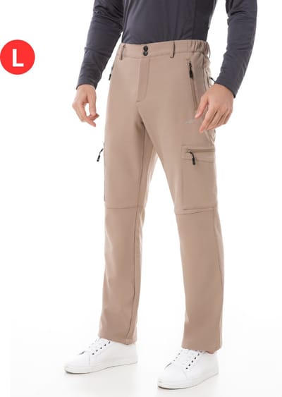Livano Skibroek - Skipak - Snowboard Broek - Winterbroek - Sneeuwbroek - Heren - Wintersport - Outdoor - Khaki - Maat L