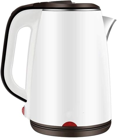 Waterkoker - Koffiekan Theeketel - Snel Water Koken - Dubbelwandig Roestvrijstaal - 18 Liter - Wit