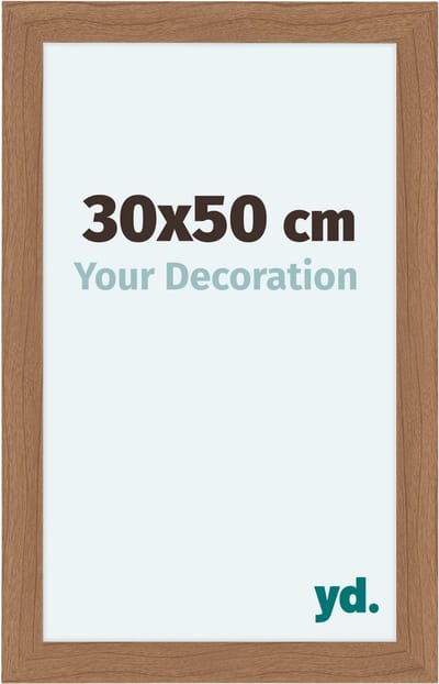 Your Decoration - Fotolijst 30x50 cm - MDF - Notenhout Licht - Como