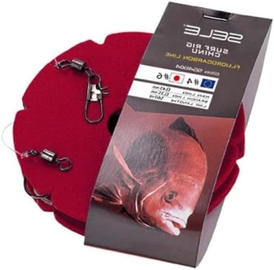 Visset - Surfcasting Rig - Zeevissen - Fluorocarbon Haken - Maat 5 - Metaal