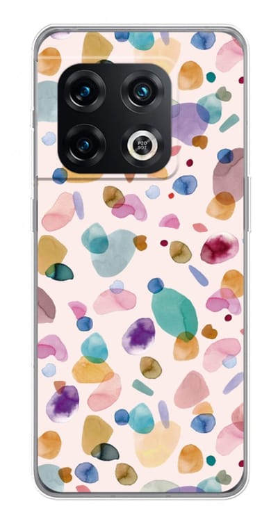 Case Company® - Hoesje geschikt voor OnePlus 10 Pro hoesje - Terrazzo Memphis - Soft Cover Telefoonhoesje - Bescherming aan alle Kanten en Schermrand