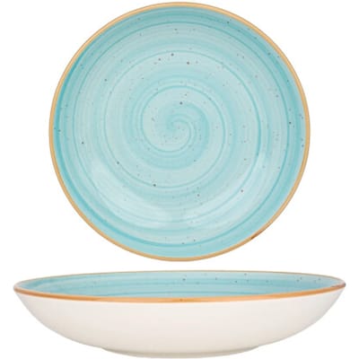 Bonna Diepbord - Aqua - Porselein - 23 cm (1000cc) - set van 6