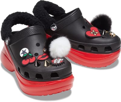 Crocs SPECIALS Classic Bae Cruella Vrouwen Zwart-rood Maat 36-37 W6