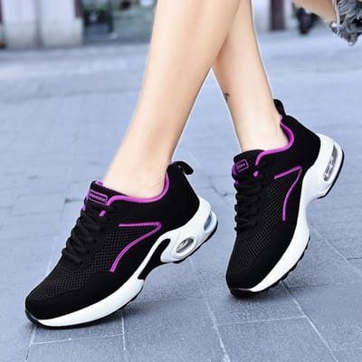 Schoenen voor moeders Lente Zomer Herfst Damesschoenen Middelbare leeftijd en ouderen Mesh oppervlak Ademend Lichtgewicht Antislip Ademend Zachte zool Damesschoenen 40
