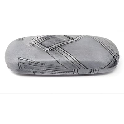 Concorde Brillenkoker Jeans - grijs - universeel - hard kunststof - bril beschermen / opbergen - Hard Shell brillendoos