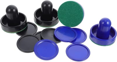 Airhockey Accessoires - Pucks En Pushers - Tafelspel Vervanging - Compleet Sets - 8 Stuks - Diverse Kleuren