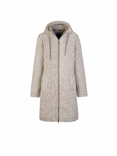 BJØRNSON Ona Parka Sherpa Fleece Vest - Dames - Tussenjas - Maat 36 - Beige