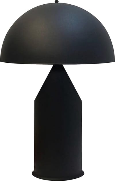 Bamyum Tafellamp Bedlamp Met Kabel Lipeo Metalen Zwart Paddestoel Lamp