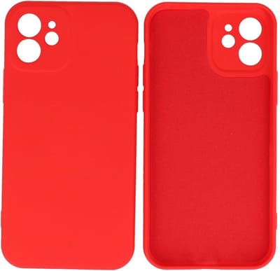 Fashion Backcover Telefoonhoesje - Color Hoesje - Geschikt voor de iPhone 12 - Rood