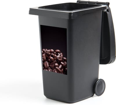 Container sticker Stapel met koffiebonen - 40x60 cm - Kliko sticker