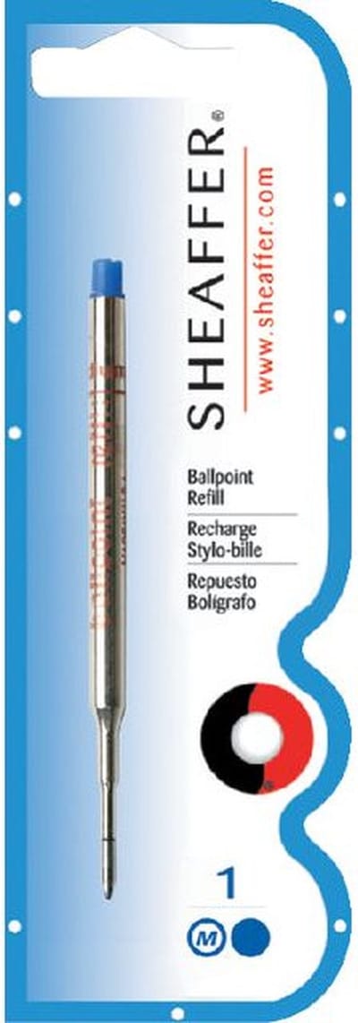 Balpenvulling sheaffer m blauw | 6 stuks