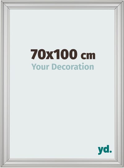 Your Decoration - Fotolijst 70x100 cm - MDF - Zilver Mat - Lazio