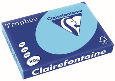 Clairefontaine Trophée Pastel A3 helblauw 160 g 250 vel