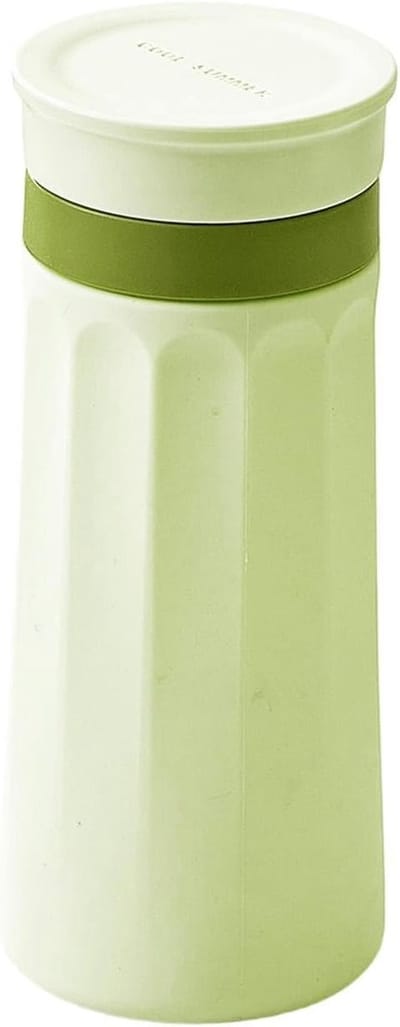 Ijsmaker Beker - Cilinder Ijsvorm - Dranken Koelen - Geurwerend Deksel - 8 x 8 x 19.4 cm - Groen