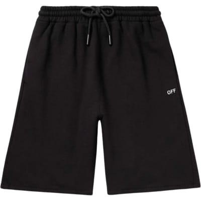 Off-white Off Stitch Skate Sweatshorts Zwart