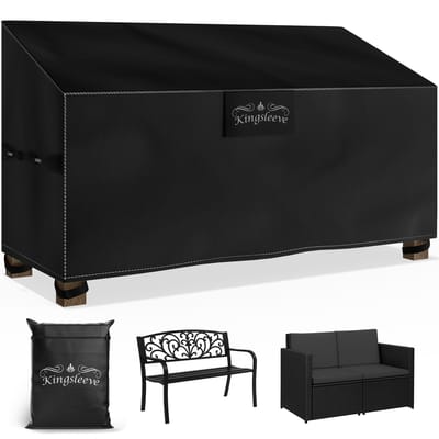 Zeildoek tuinbank antraciet 134x66x63/89cm 9100mm waterkolom
