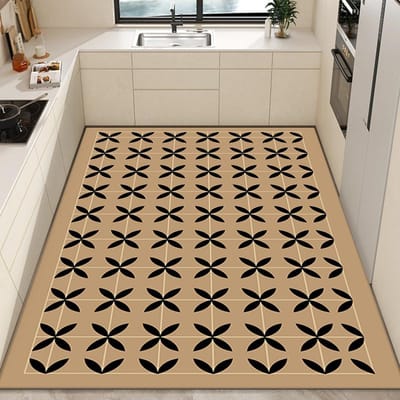 PVC Afwisbare Balkonmat Antislip Oliebestendig Keukenkleed Verfrissende Tapijten voor Woonkamer Anti-vuil Leren Vloerkleden voor Slaapkamer 160*230cm