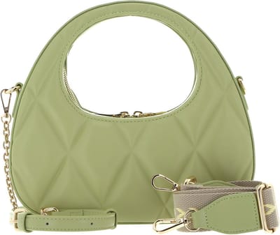 SEIDENFELT MANUFAKTUR Schoudertas Nordli Handbag Light Green / Gold Lichtgroen