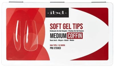 IBD Soft Gel Tips Medium Coffin 504st