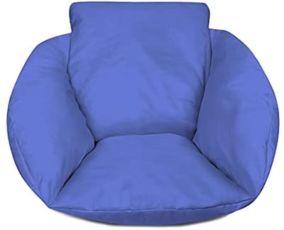 Hangstoelkussen en Draaistoelkussen voor Tuin en Terras - Comfortabel Rugkussen in Blauw