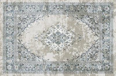 Vinyl | Vloerkleed vinyl | Persia licht grijs | 95x145 cm