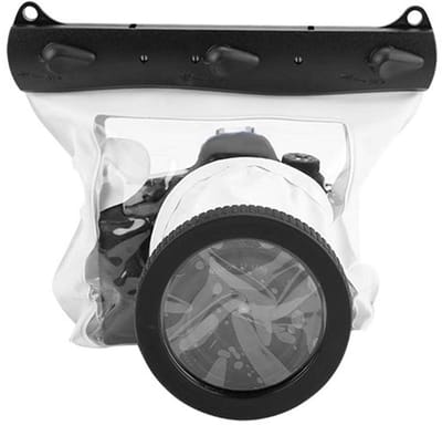 Dailygoody - Waterdichte Camera Case - Onderwater Behuizing - 20M Diepte - Fotografie Bag - Universeel voor Nikon - Wit