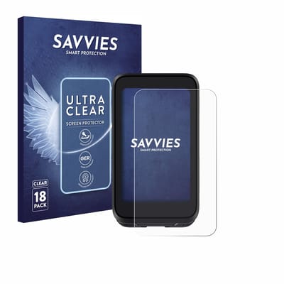 Savvies - Screenprotector voor iGPSPORT BiNavi Air - Folie Beschermfolie transparant 18 Stuks